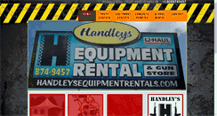 Desktop Screenshot of handleysequipmentrentals.com