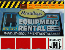 Tablet Screenshot of handleysequipmentrentals.com